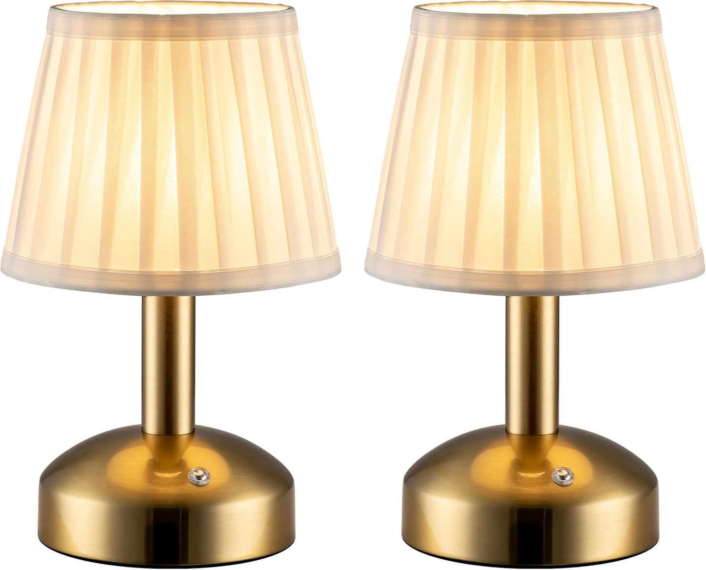 KDG Modern Cordless Small Table Lamp Set of 2 for Any Room