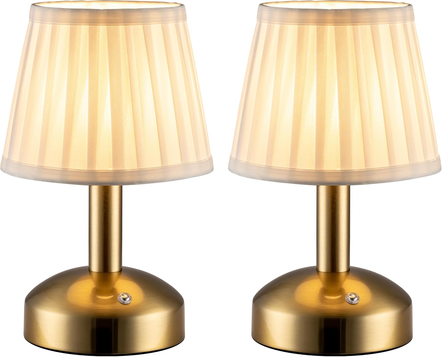 KDG Modern Cordless Small Table Lamp Set of 2 for Any Room