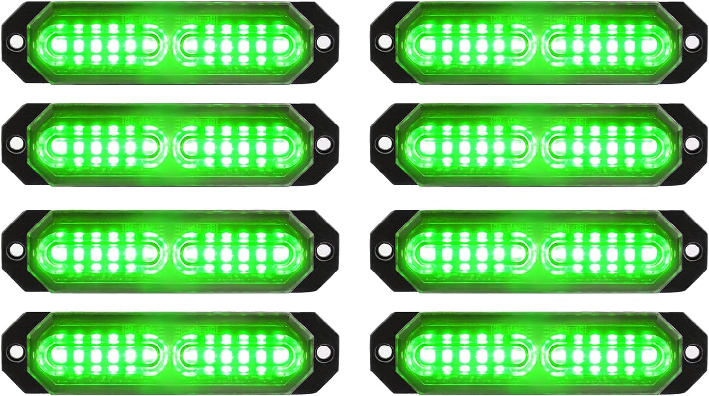 Ultra Slim 12-LED Strobe Lights for Emergency Vehicle Safety