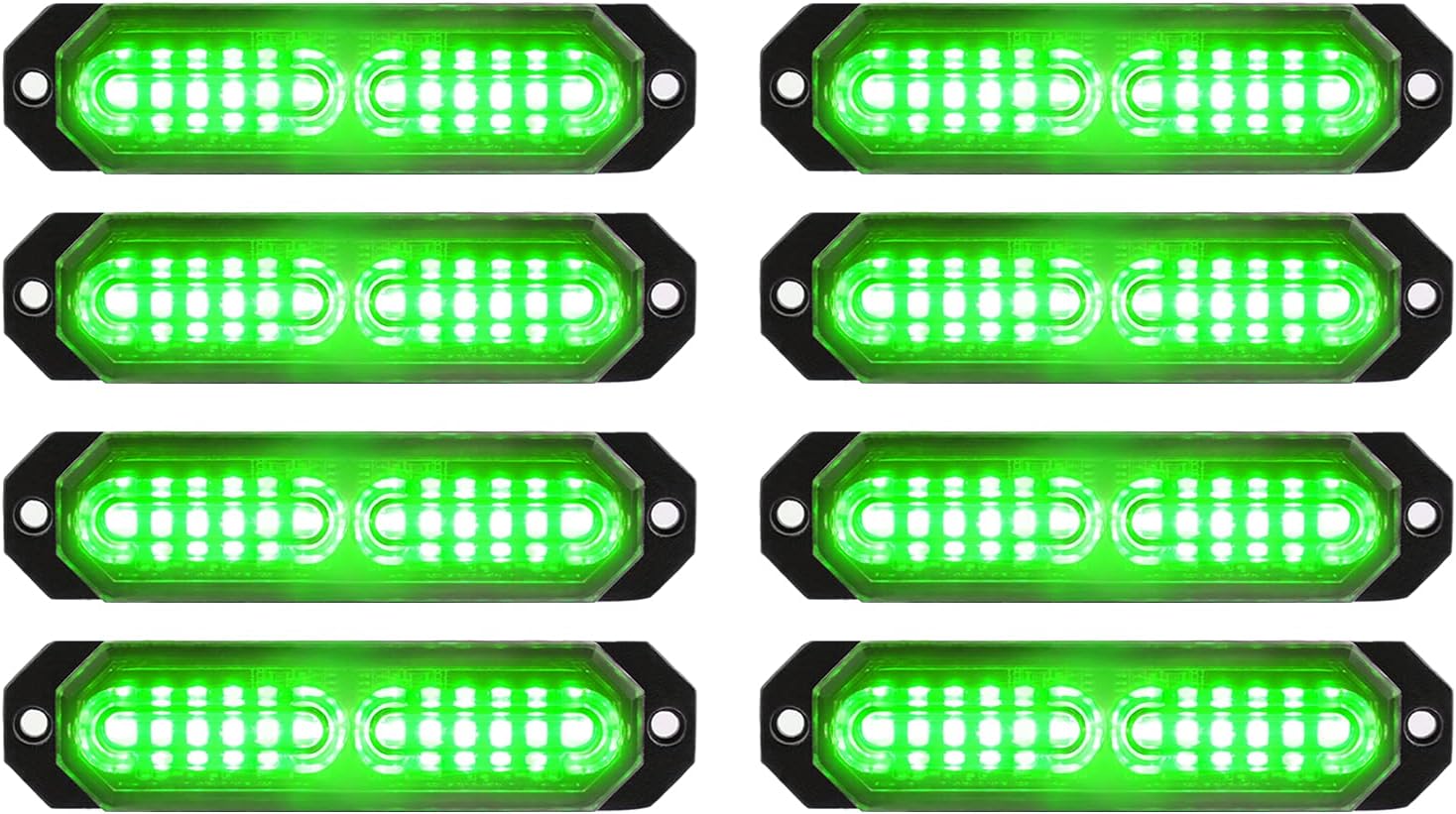 Ultra Slim 12-LED Strobe Lights for Emergency Vehicle Safety