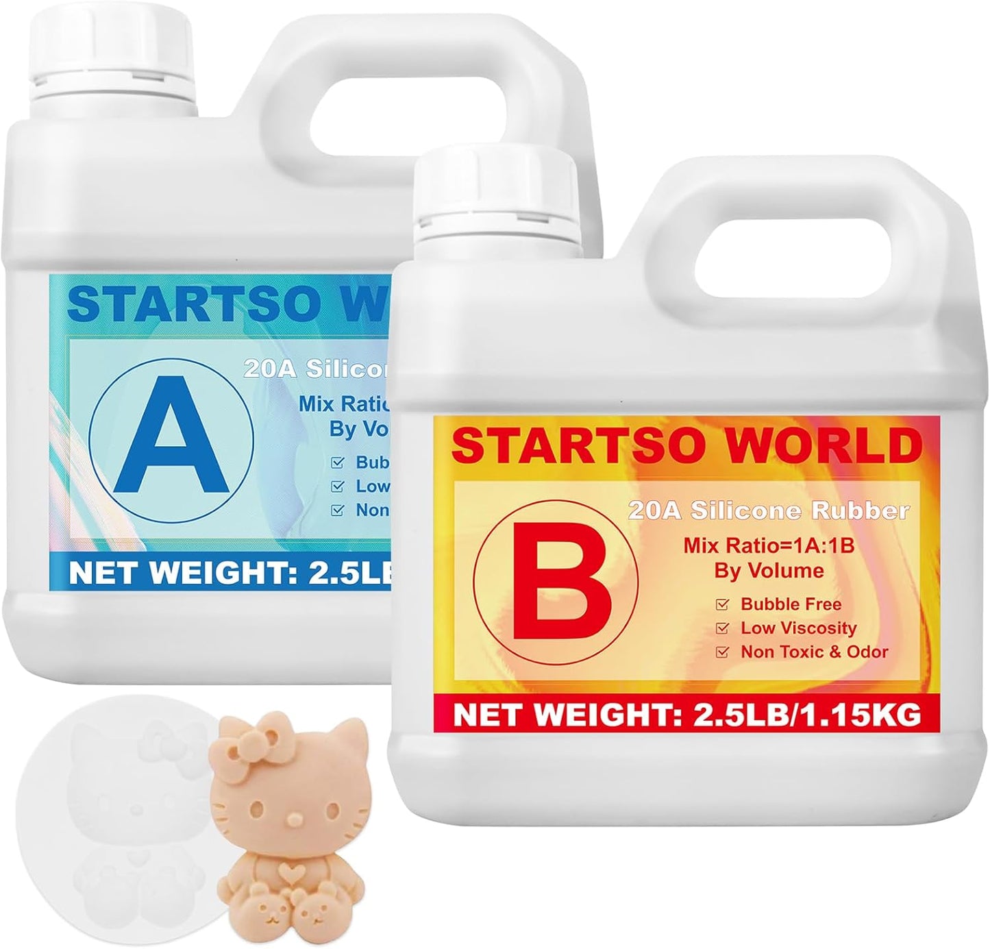 STARTSO WORLD Silicone Mold Making Kit for Easy DIY Projects