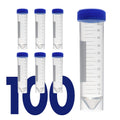 Self Standing Centrifuge Tubes 50mL [100 Pack] - Durable Sterile Tubes