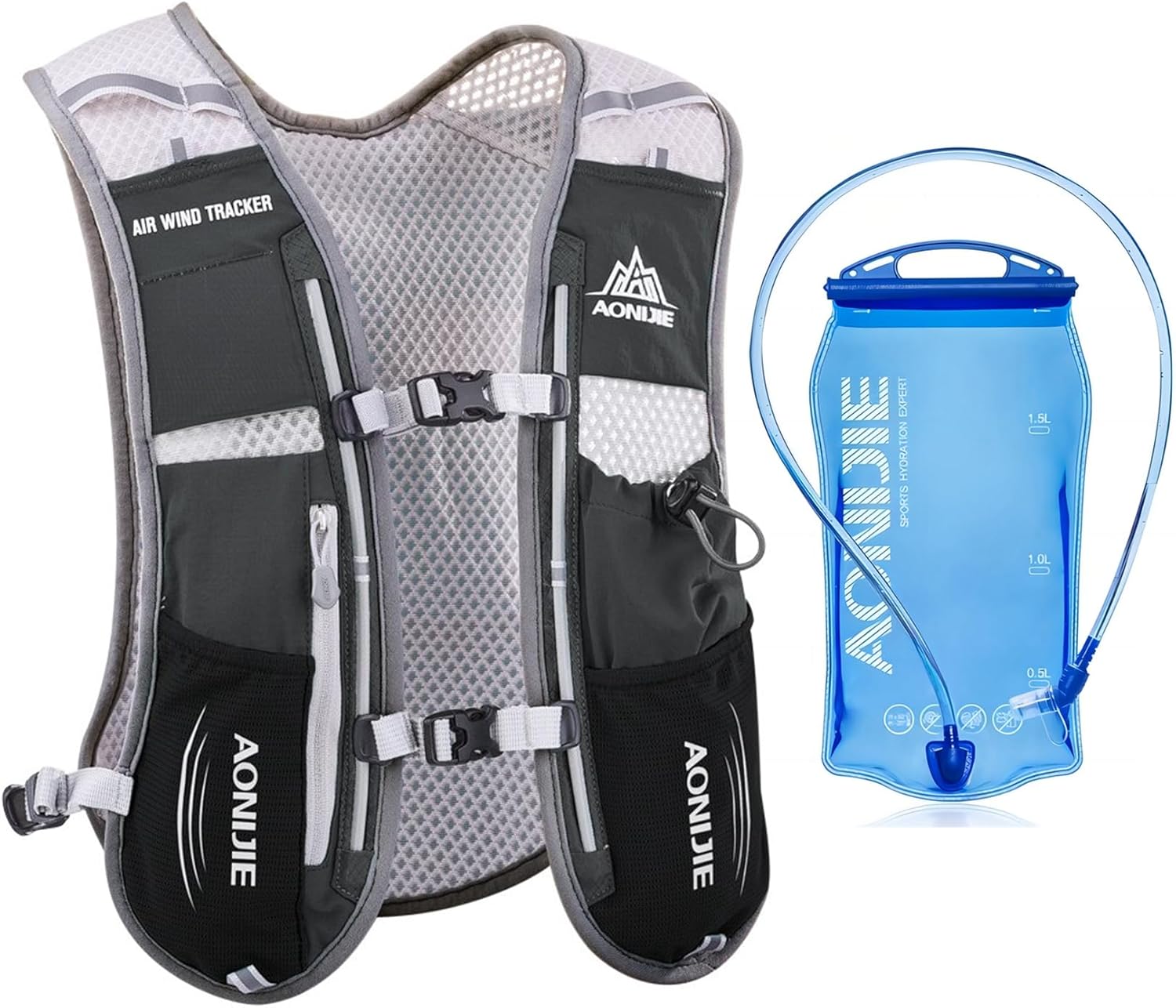 AONIJIE Hydration Vest Pack Backpack for Marathon Running