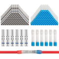 JRready 100 Sets Heat Shrink Butt Connectors IP68 Waterproof - Durable