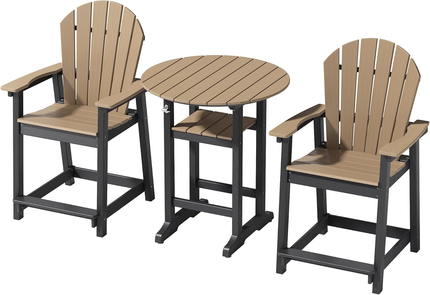 OTSUN Tall Adirondack Chairs Set of 3 for Outdoor Relaxation