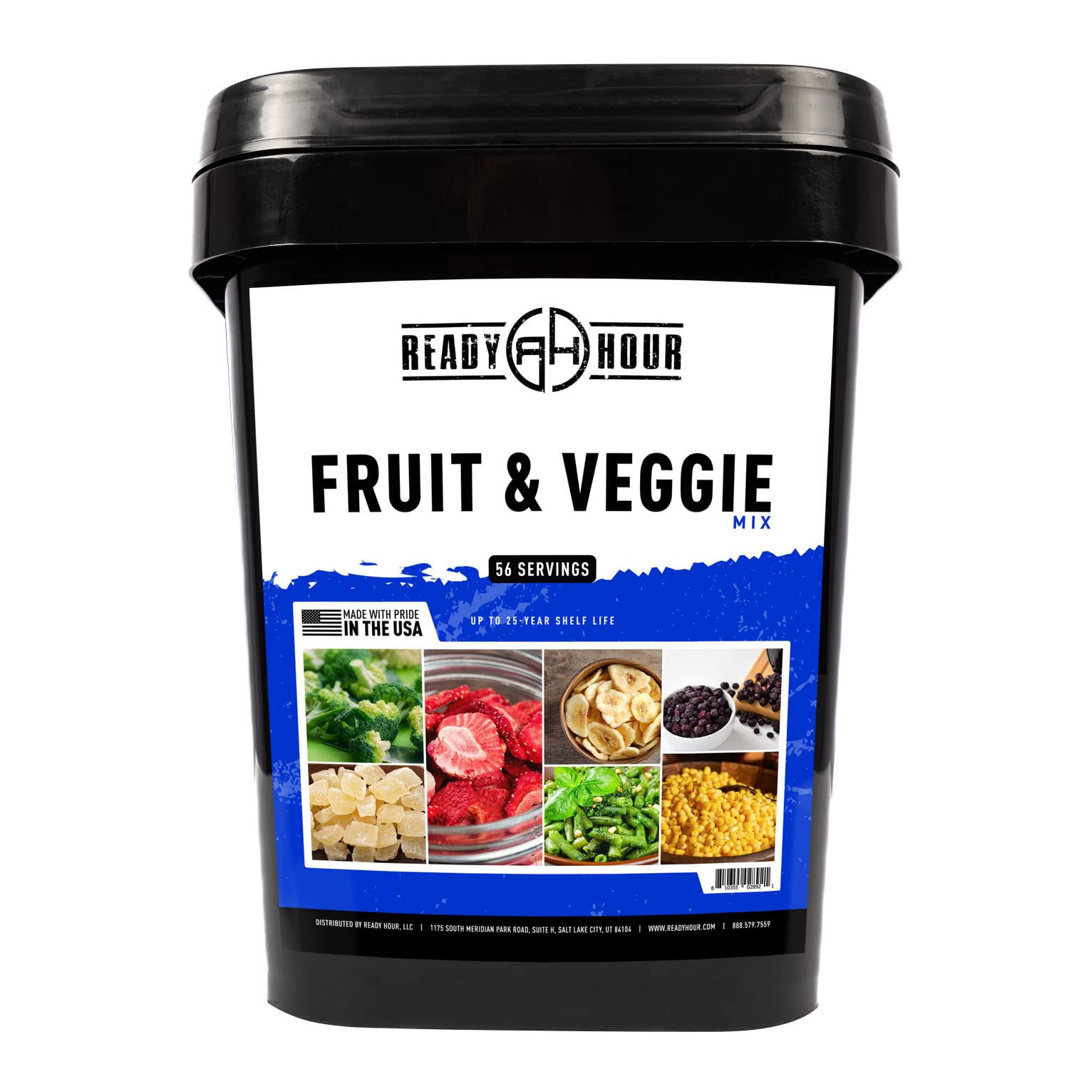 Ready Hour 30-Year Shelf Life Fruit & Veg Mix - Portable Emergency Food