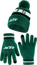 Ultra Game Youth NFL Super Soft Winter Beanie & Gloves