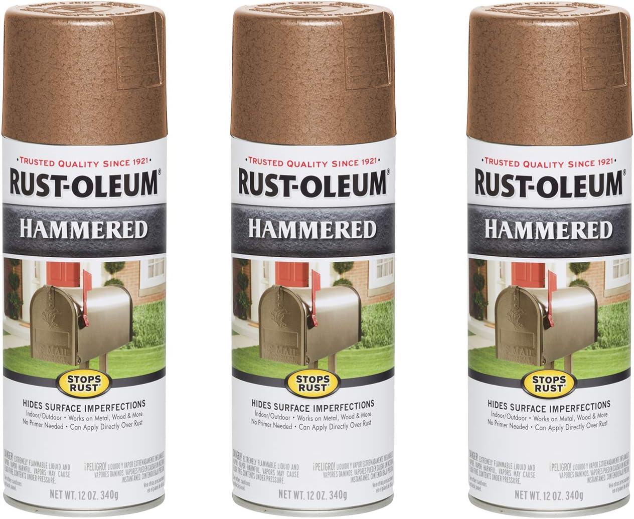 Rust-Oleum Stops Rust Hammered Spray Paint for Durable Finish
