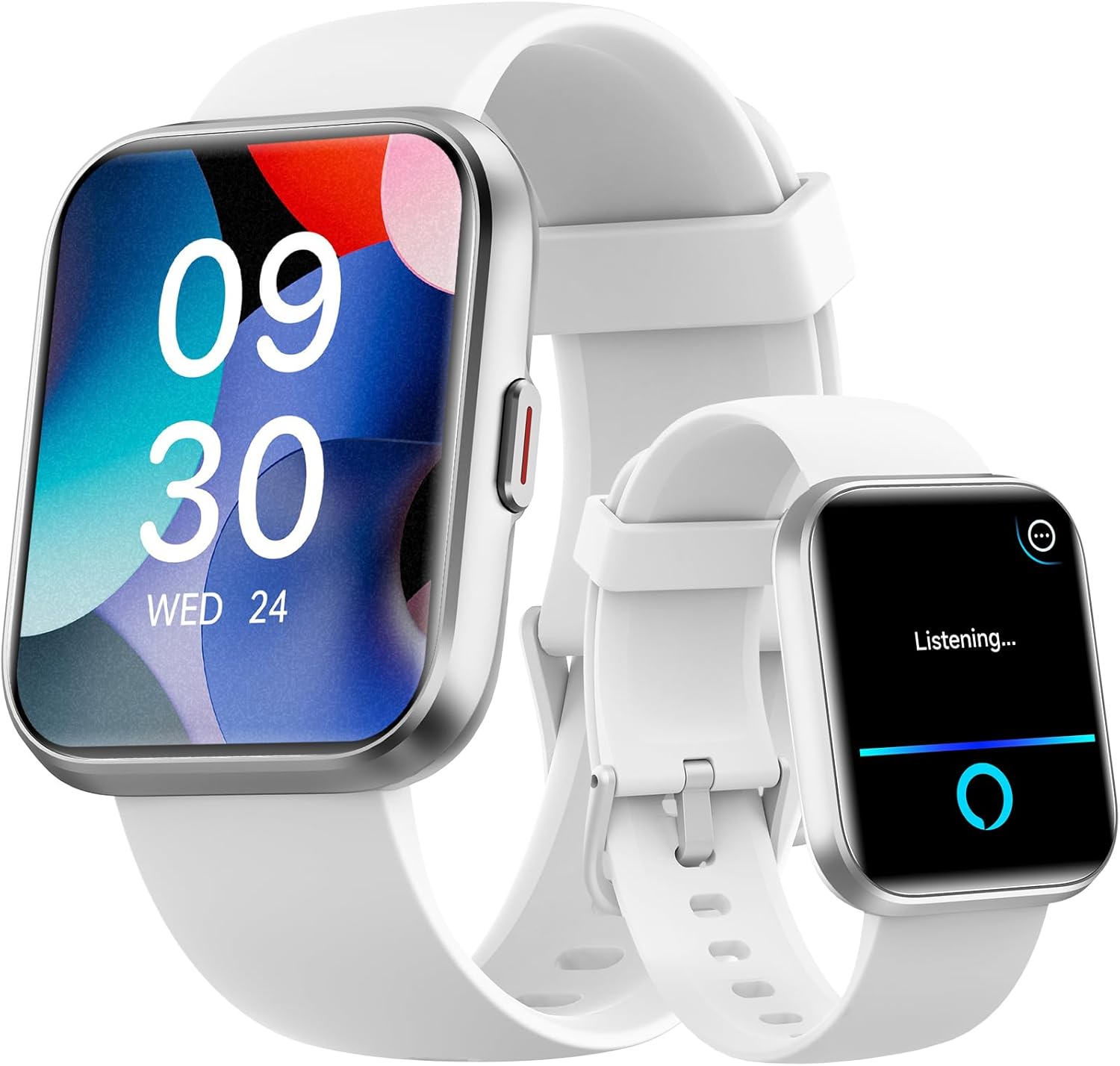 Fitpolo Smart Watch with Alexa, Bluetooth Calls & Health Tracking