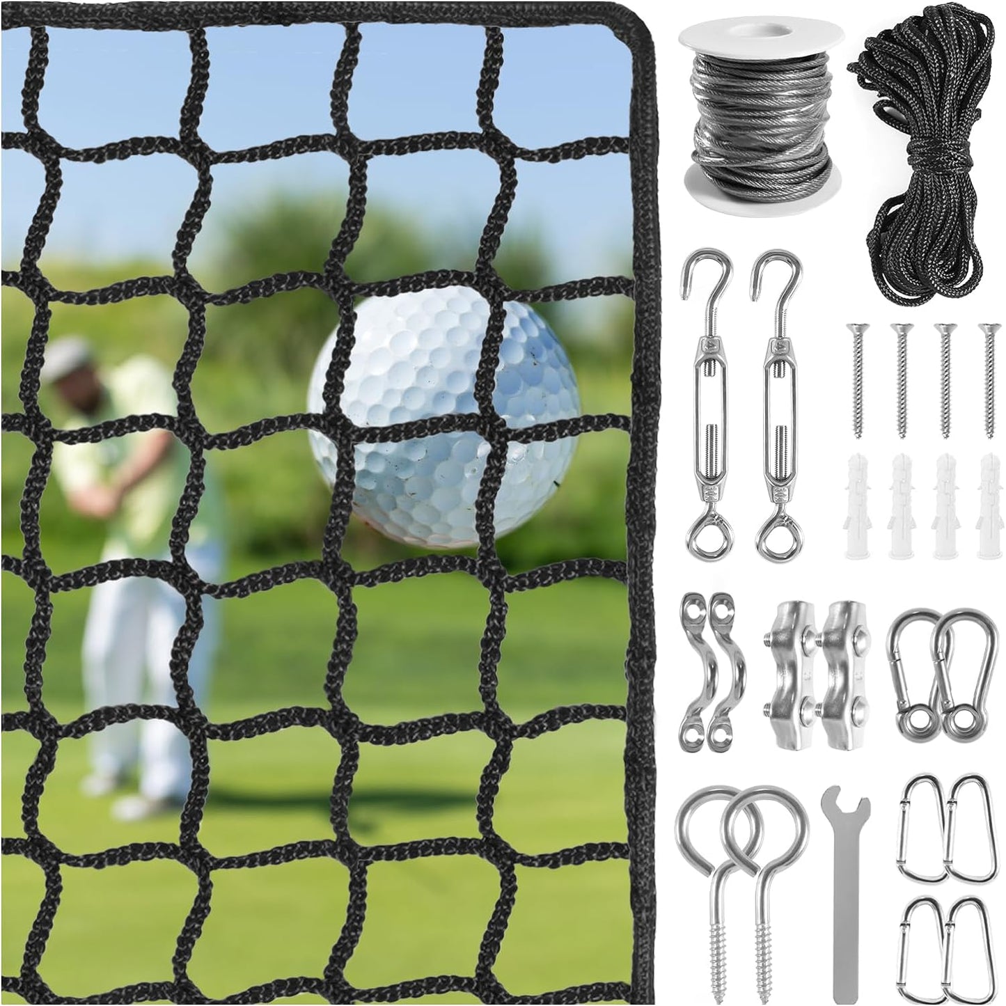 NQB Golf Practice Net for Multiple Sports - Durable Nylon Design