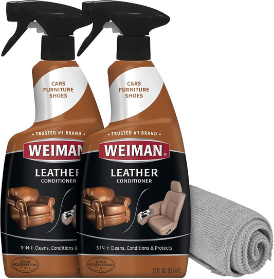 Weiman 3-in-1 Leather Care Kit - Revitalize & Protect!