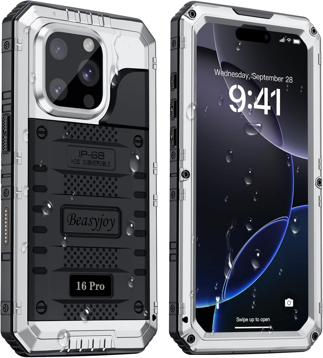 Beasyjoy iPhone 16 Pro Waterproof Case - Heavy Duty Protection