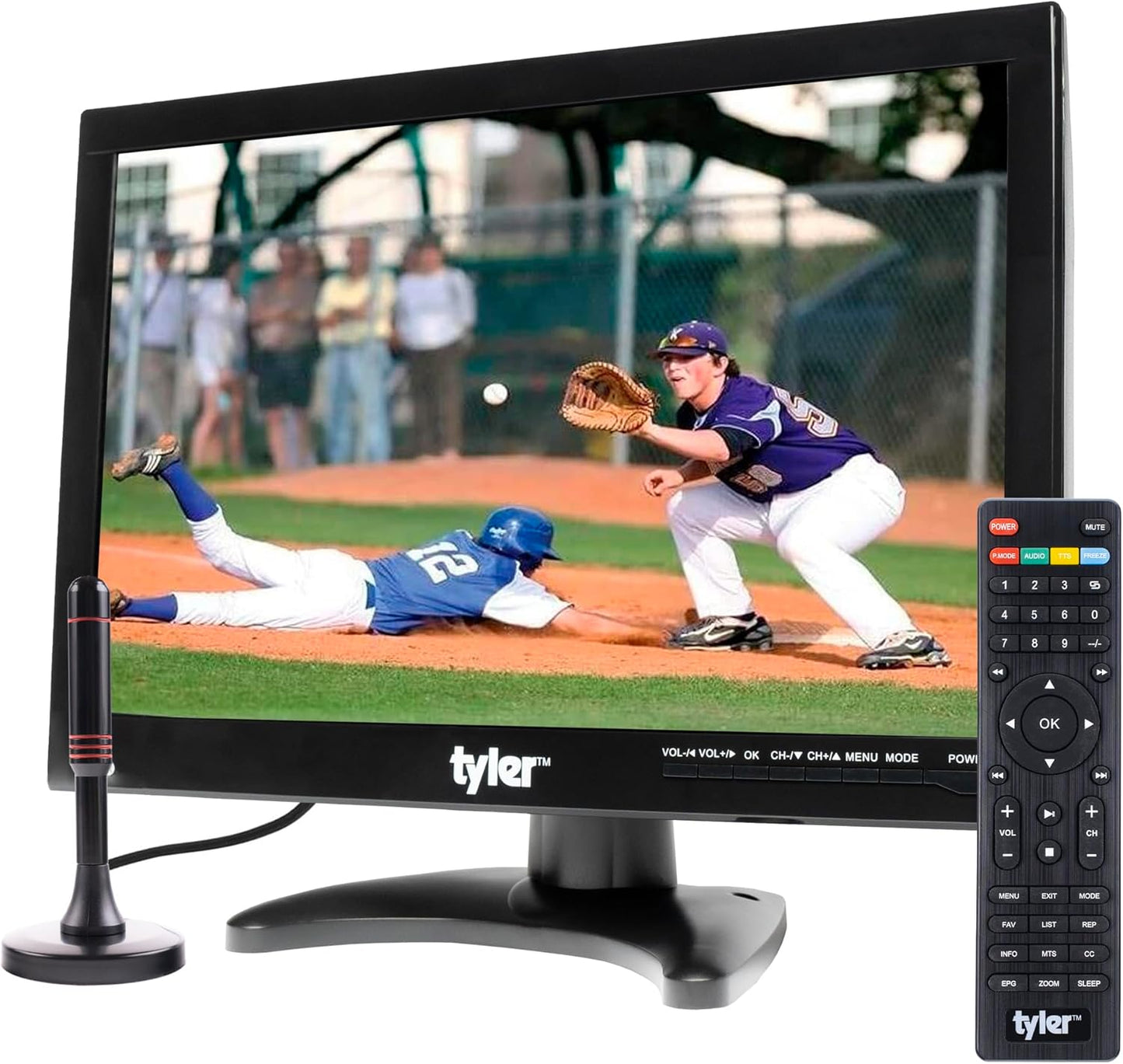 Tyler 14 Portable TV Monitor with Rechargeable Battery for Travel