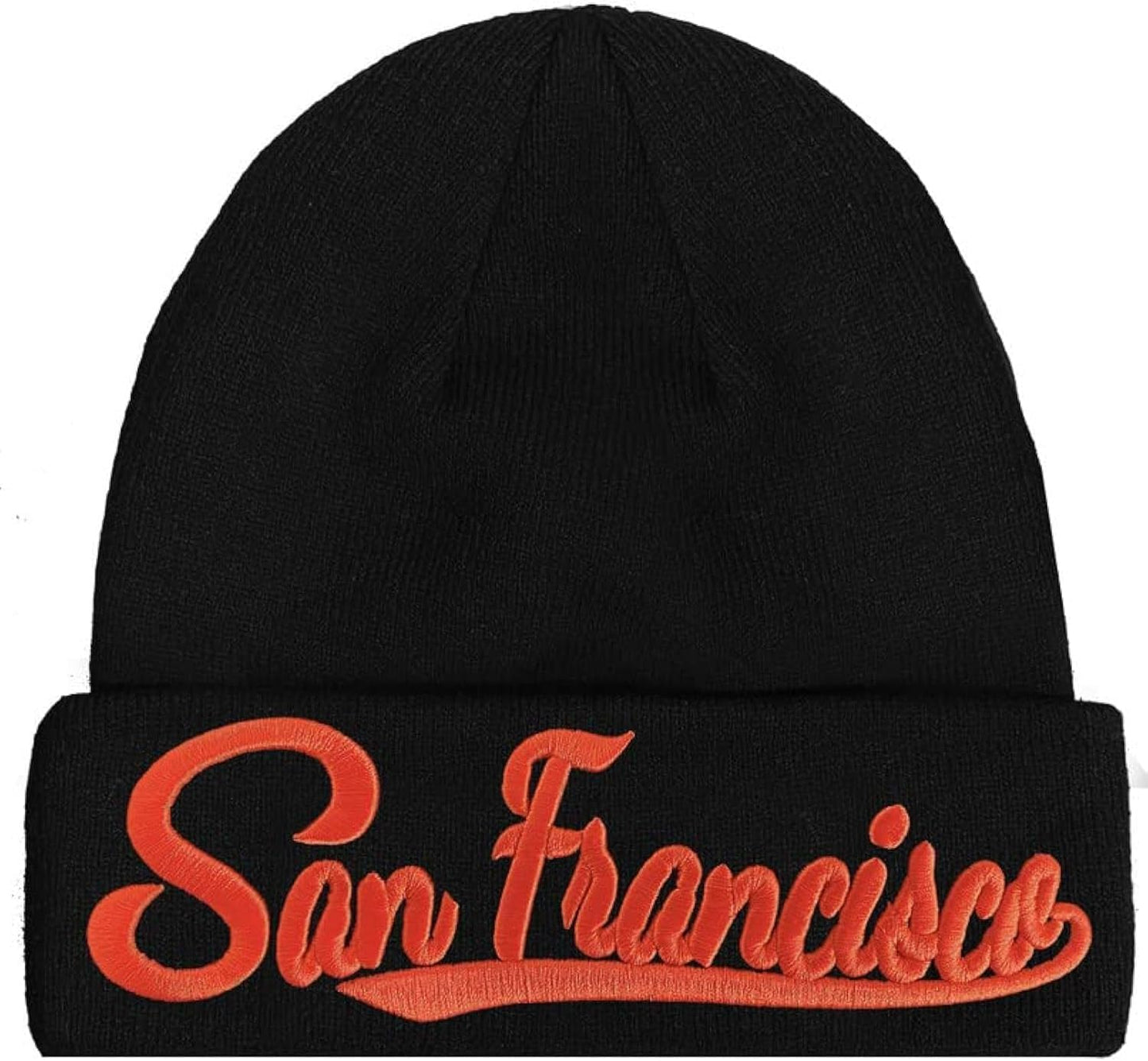 Stay Warm in Style with 3D Embroidered Knit Beanie!