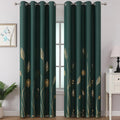 Estelar Textiler Green Blackout Curtains for Bedroom 84 Inches