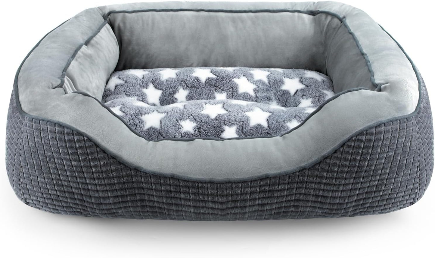 SIWA MARY Dog Bed for Medium Small Dogs - Soft Calming Cuddler