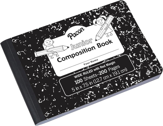 Pacon Junior Composition Book - Compact Size, 100 Sheets