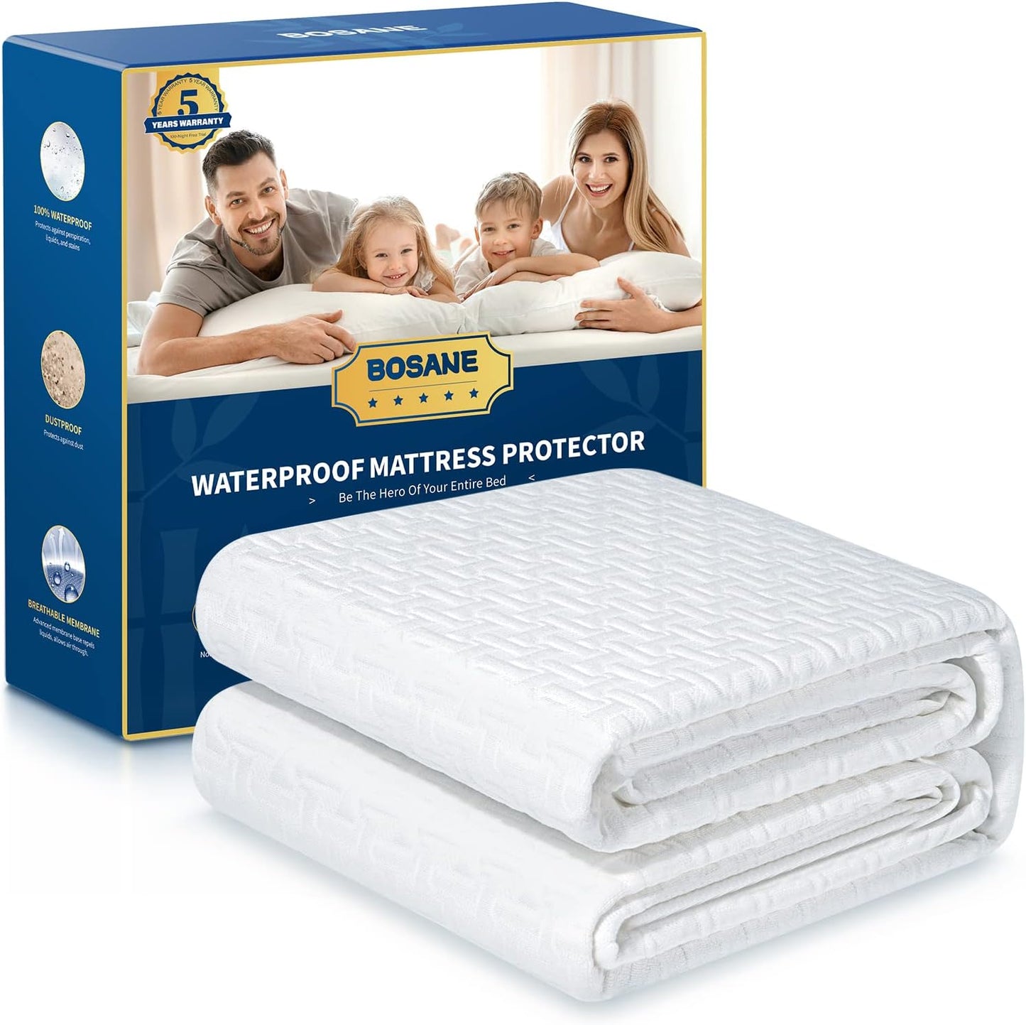 Premium Waterproof Cal King Mattress Protector for Ultimate Comfort