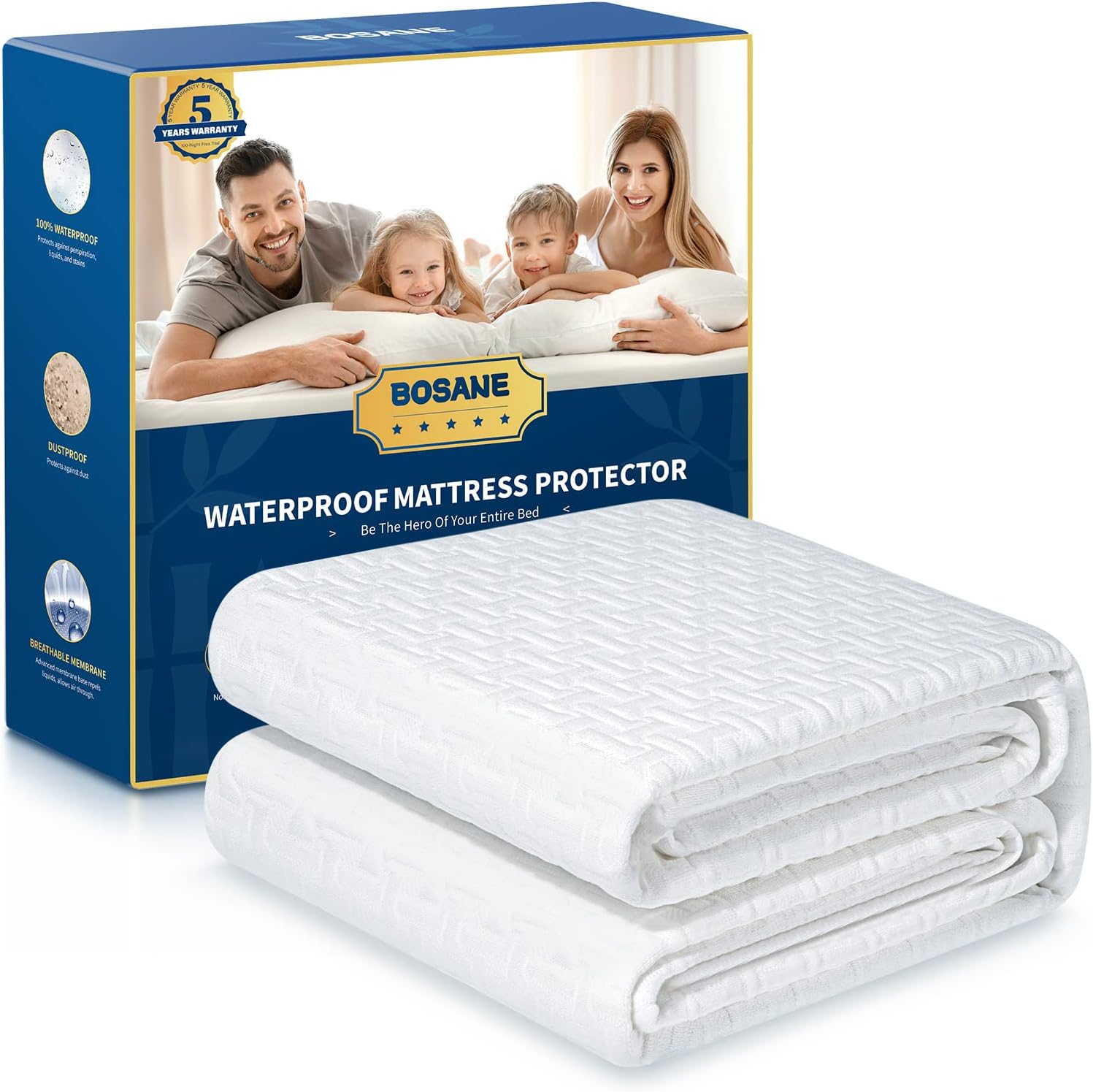 Premium Waterproof Cal King Mattress Protector for Ultimate Comfort