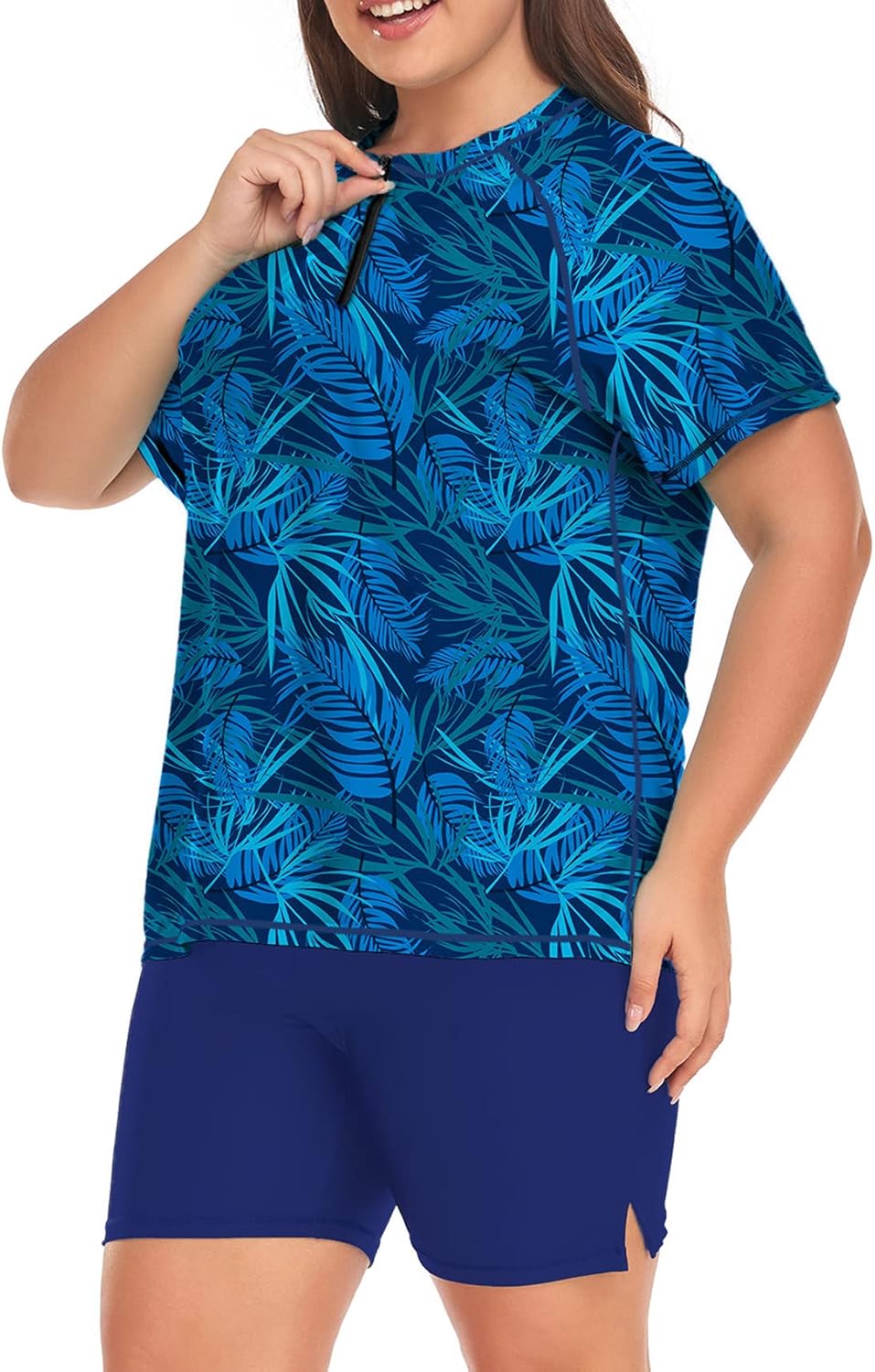 Inno Women's Plus Size Rash Guard Swimsuits for Active Fun