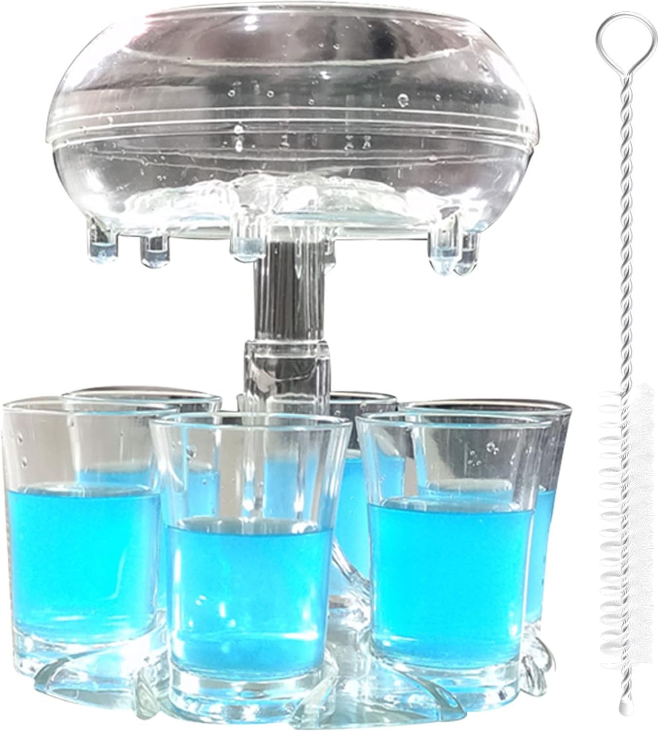 ALEVMOOM 6 Shot Glass Dispenser - Efficiently Serve Shots