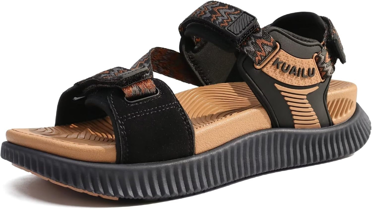 KuaiLu Womens Orthopedic Walking Sandals for Outdoor Adventures
