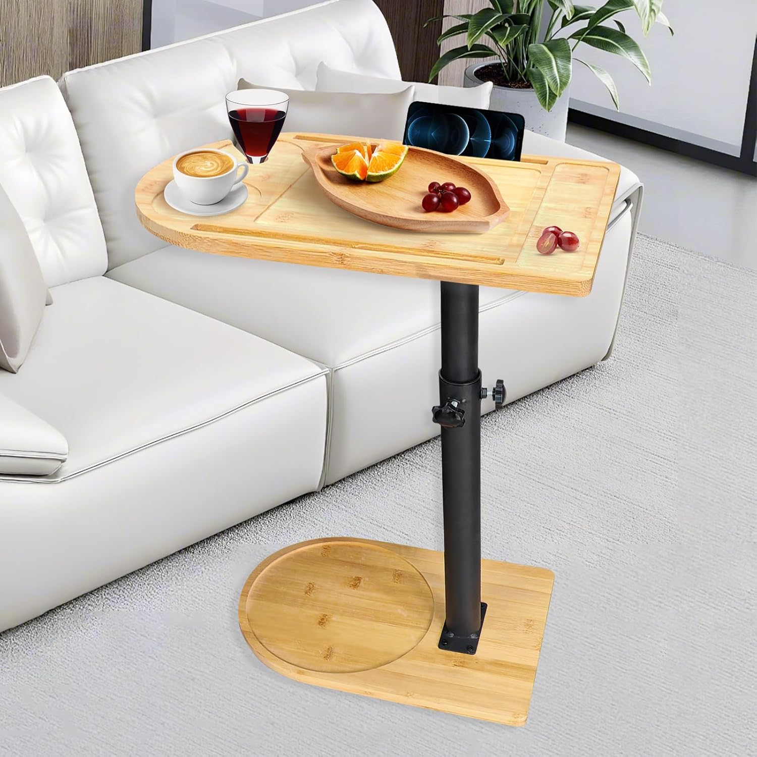 Adjustable Swivel Side Table - Ultimate Convenience