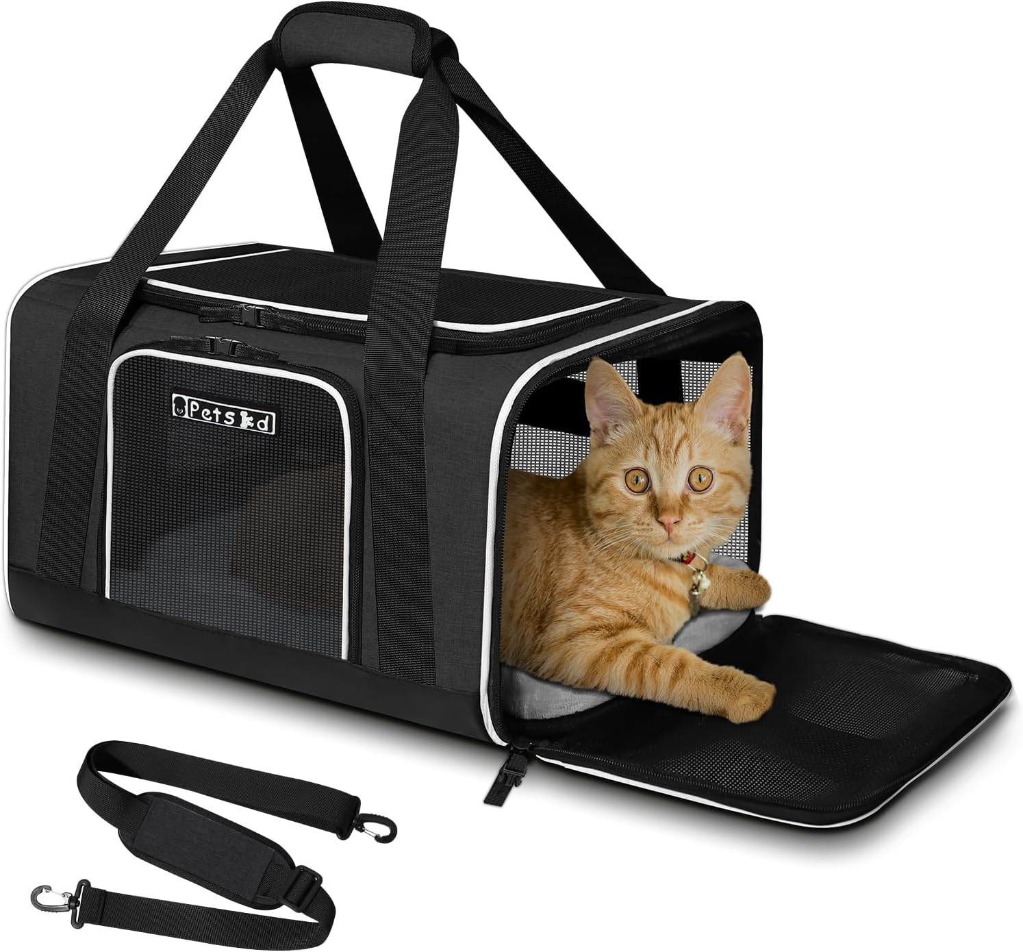Petskd Pet Carrier for Small Cats and Dogs - Airline Approved