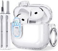 Anti-Yellowing Airpods 4 Lock Case - Cleaner Kit & Keychain