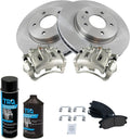 TRQ Front Brake Pad & Rotor Kit Ceramic Compatible with 2012-2015