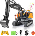 DOUBLE E 17 Channel 3 in 1 RC Excavator - Realistic Heavy Duty Toy