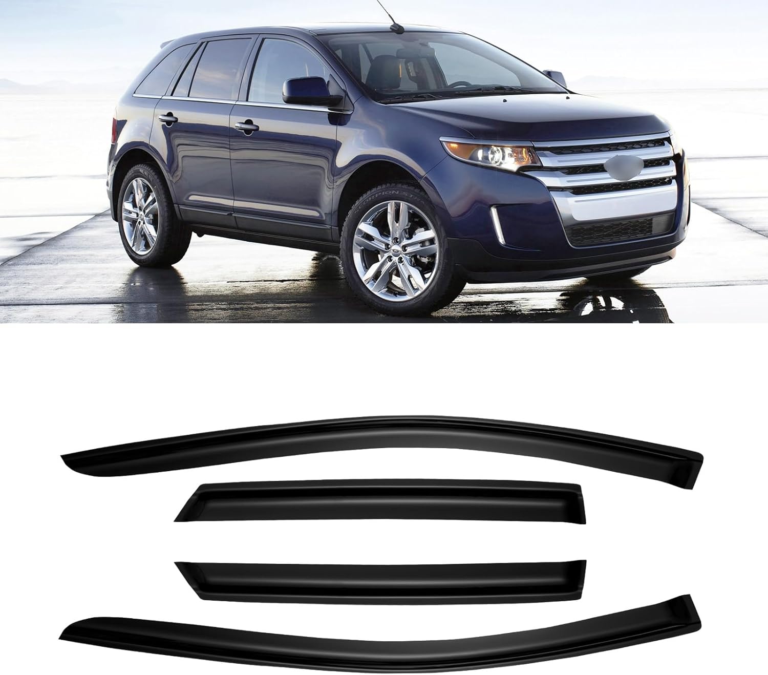 Window Rain Guards for 2007-2014 Ford Edge & Lincoln MKX