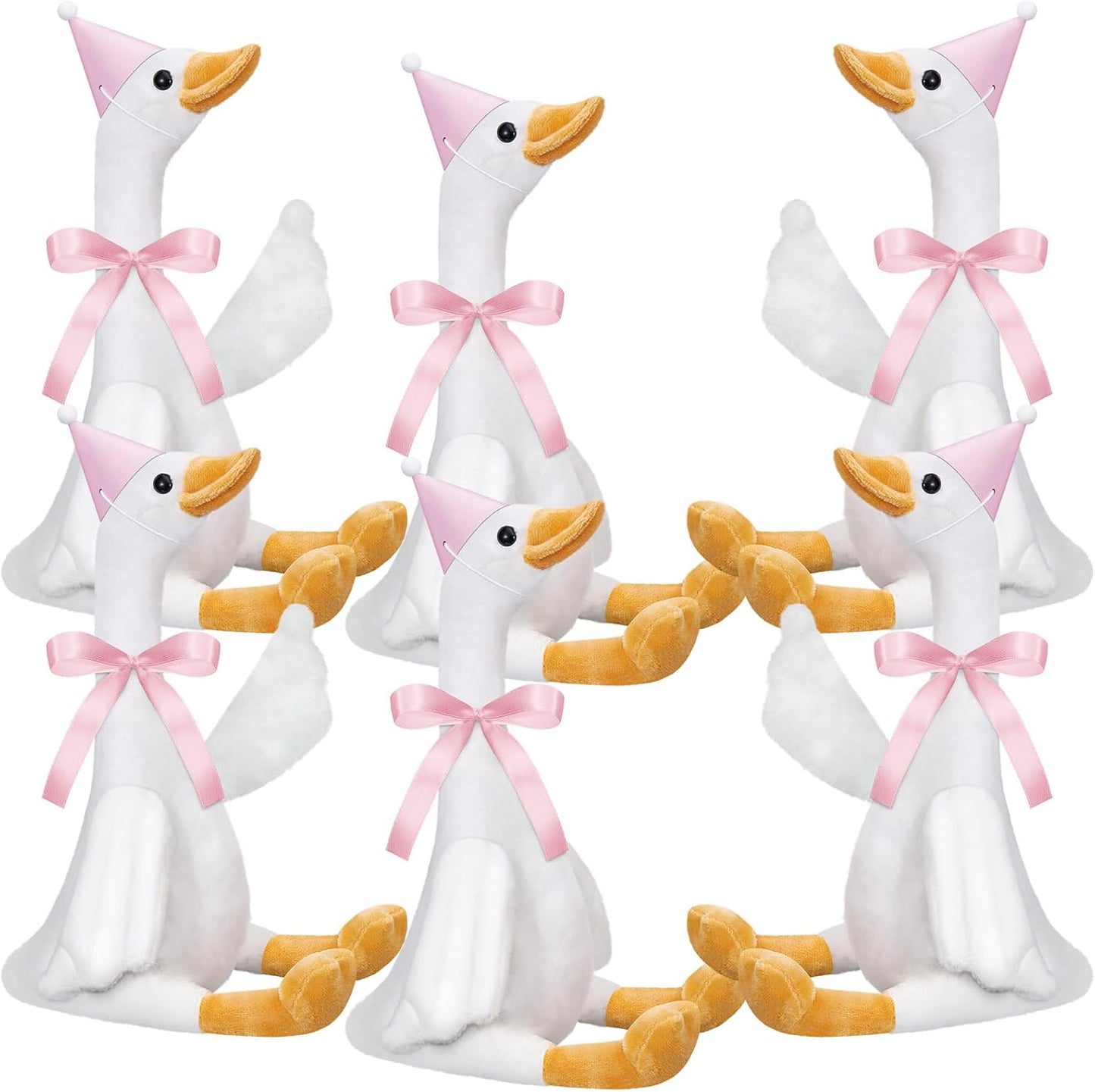 Silly Goose Plush Stuffed Animal Party Favor Set for Celebrations