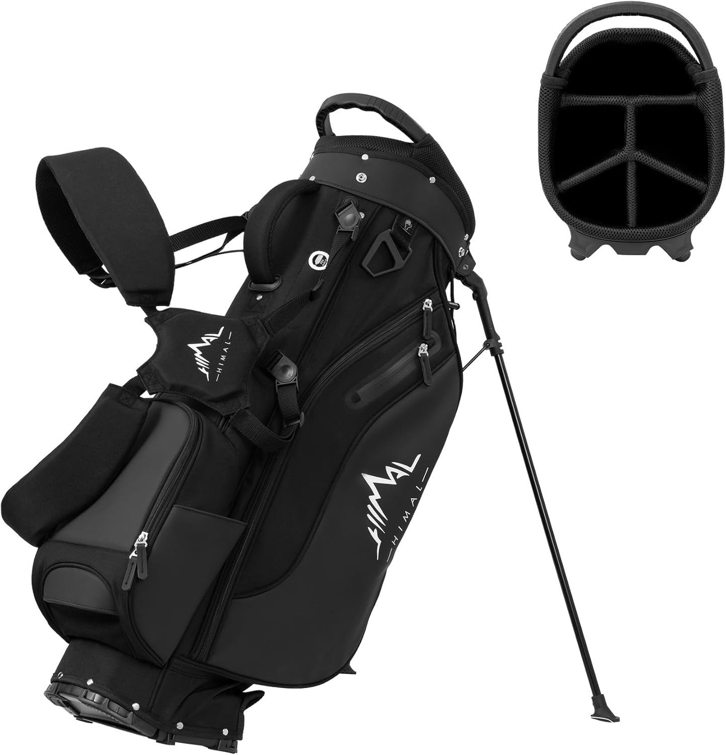 Lightweight Golf Stand Bag with 5 Way Full-Length Dividers