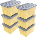 Nazhura Plastic Storage Bin Stackable Nestable Storage Boxes - Large