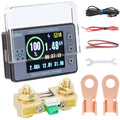 DROK Battery Coulometer DC 8-100V 500A Split Type Multi Tester - Clear