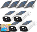 2K Solar WiFi Cameras 4pc Kit - Solar Powered Outdoor Security