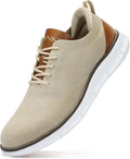 Men's Mesh Oxford Lace Up Sneakers with Thick Sole - Breathable