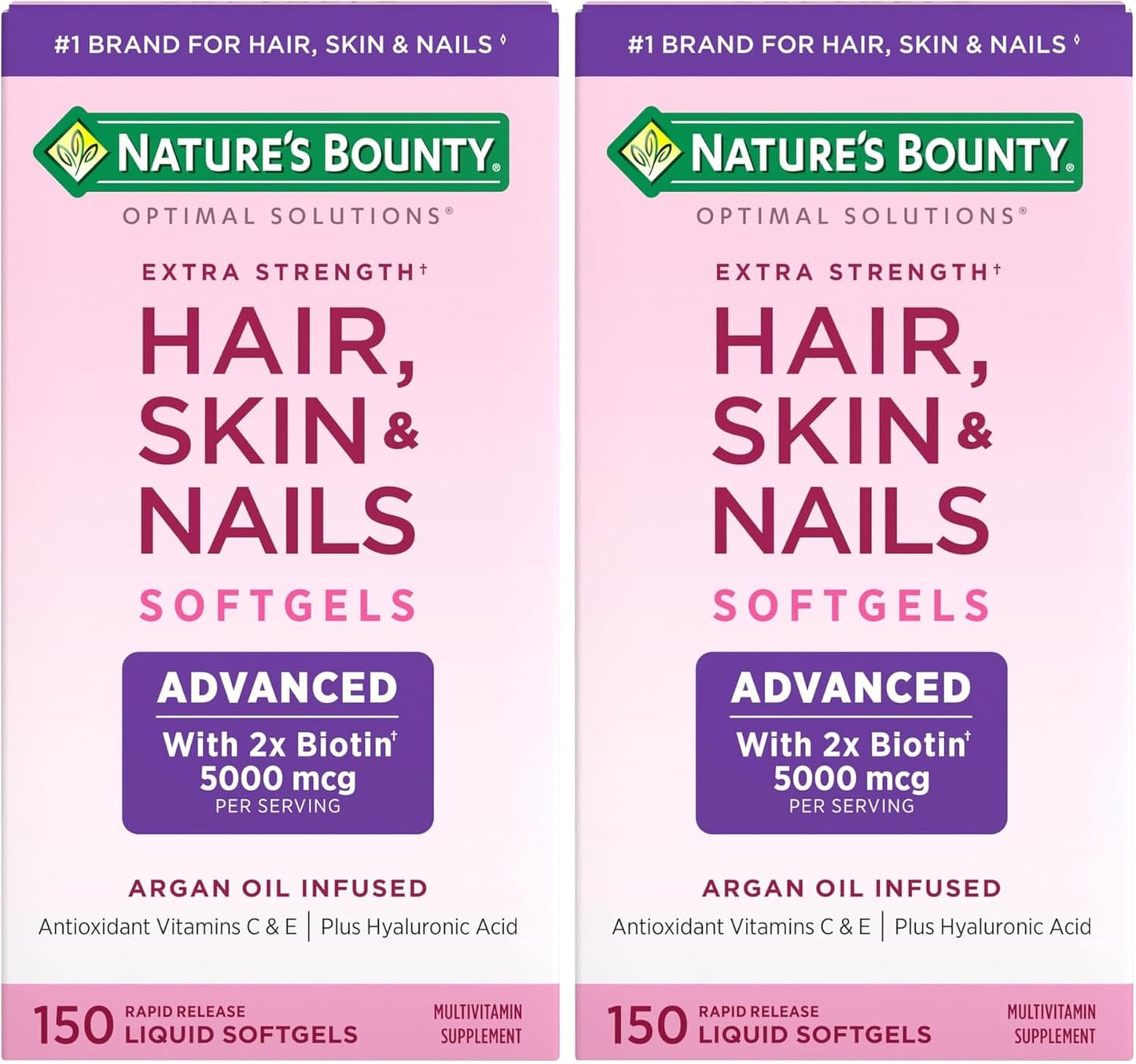 Nature's Bounty Hair Skin & Nails Supplement for Healthy Beauty