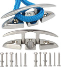 316 Stainless Steel Boat Folding Cleats 5/6/8.5 in Pack Options - Flip