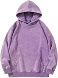 Chaos World Women Oversized Acid Wash Hoodie - Vintage Heavyweight Fit