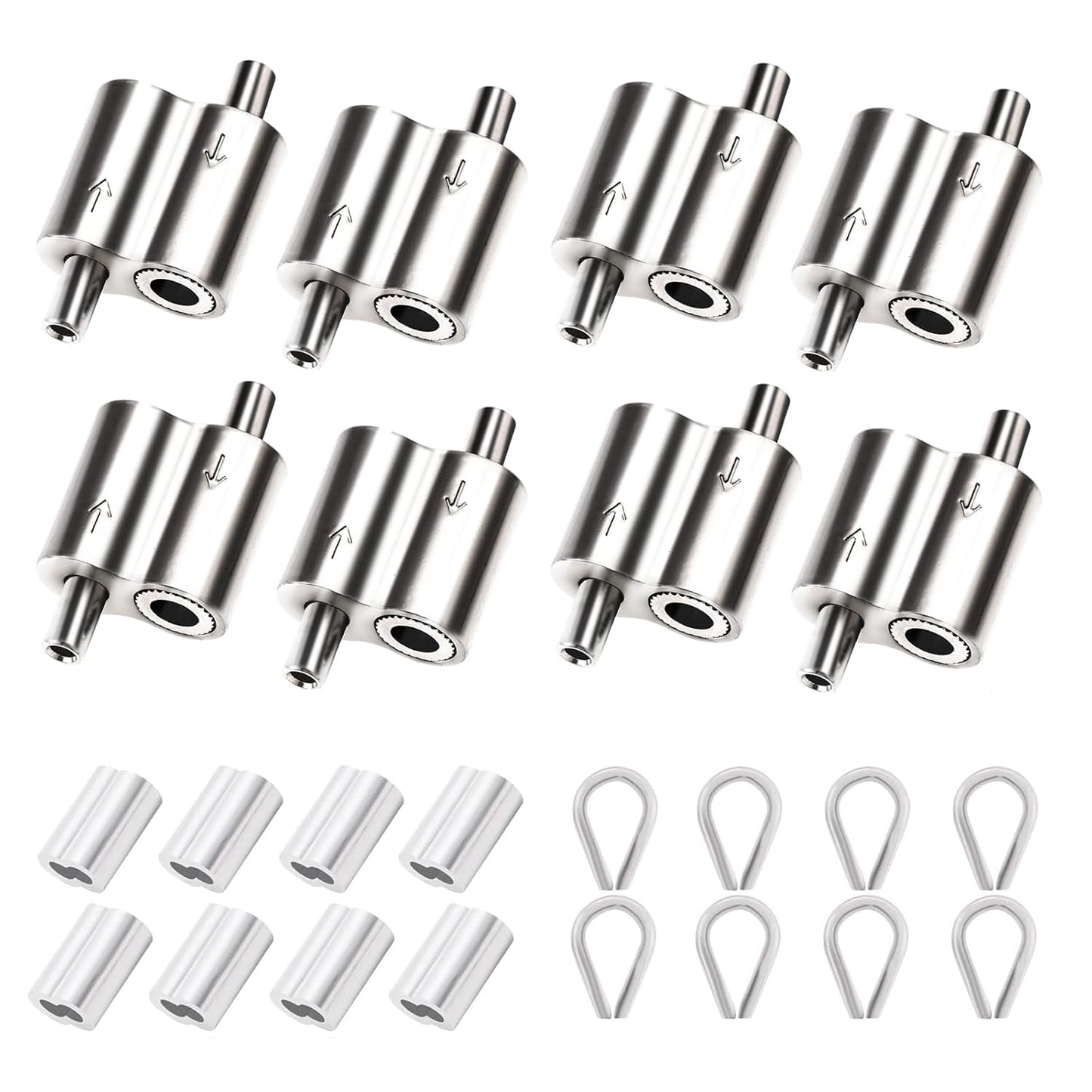 Wire Rope Clamps Kit - Secure 1/16 Ropes - GoalMad