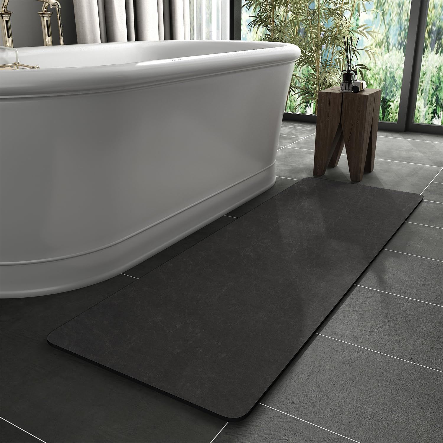 MontVoo Non Slip Quick Dry Bath Mat Rug for Bathroom Floors