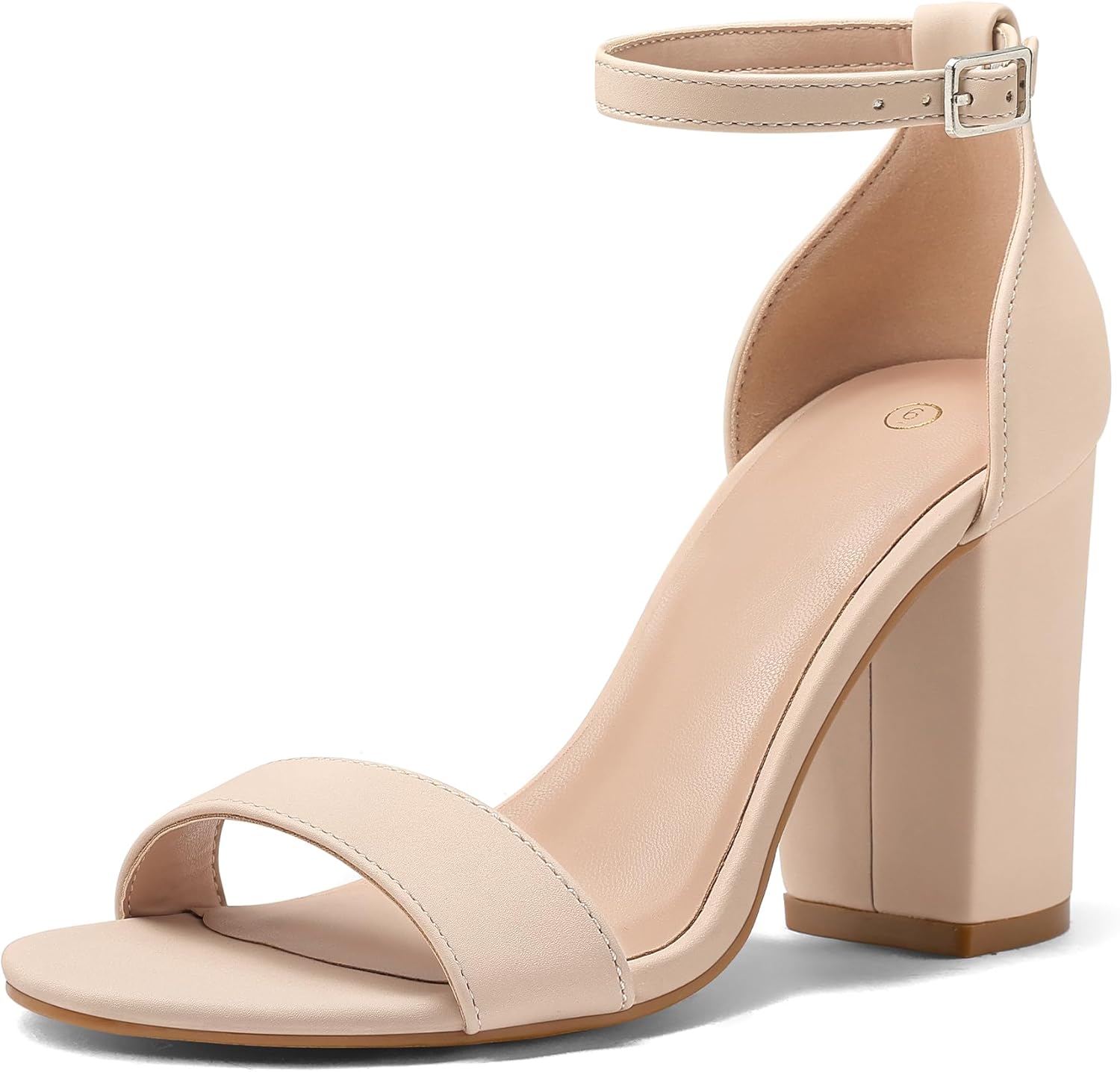 COASIS Women's Chunky Block Heels Open Toe Ankle Strap Sandals