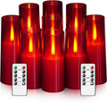 Flickering Flameless Candles Battery Operated Set of 9 - Realistic
