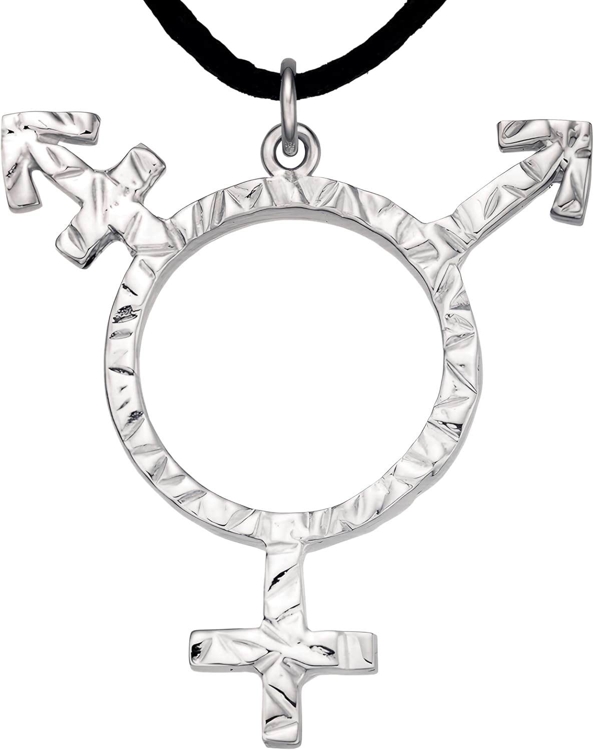 PRIDE Fashion Gender Symbols Pendant in 925 Sterling Silver