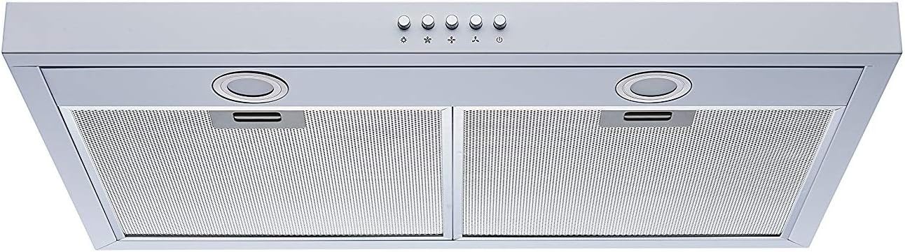 Winflo 30 In. Convertible Under Cabinet Range Hood with Filters