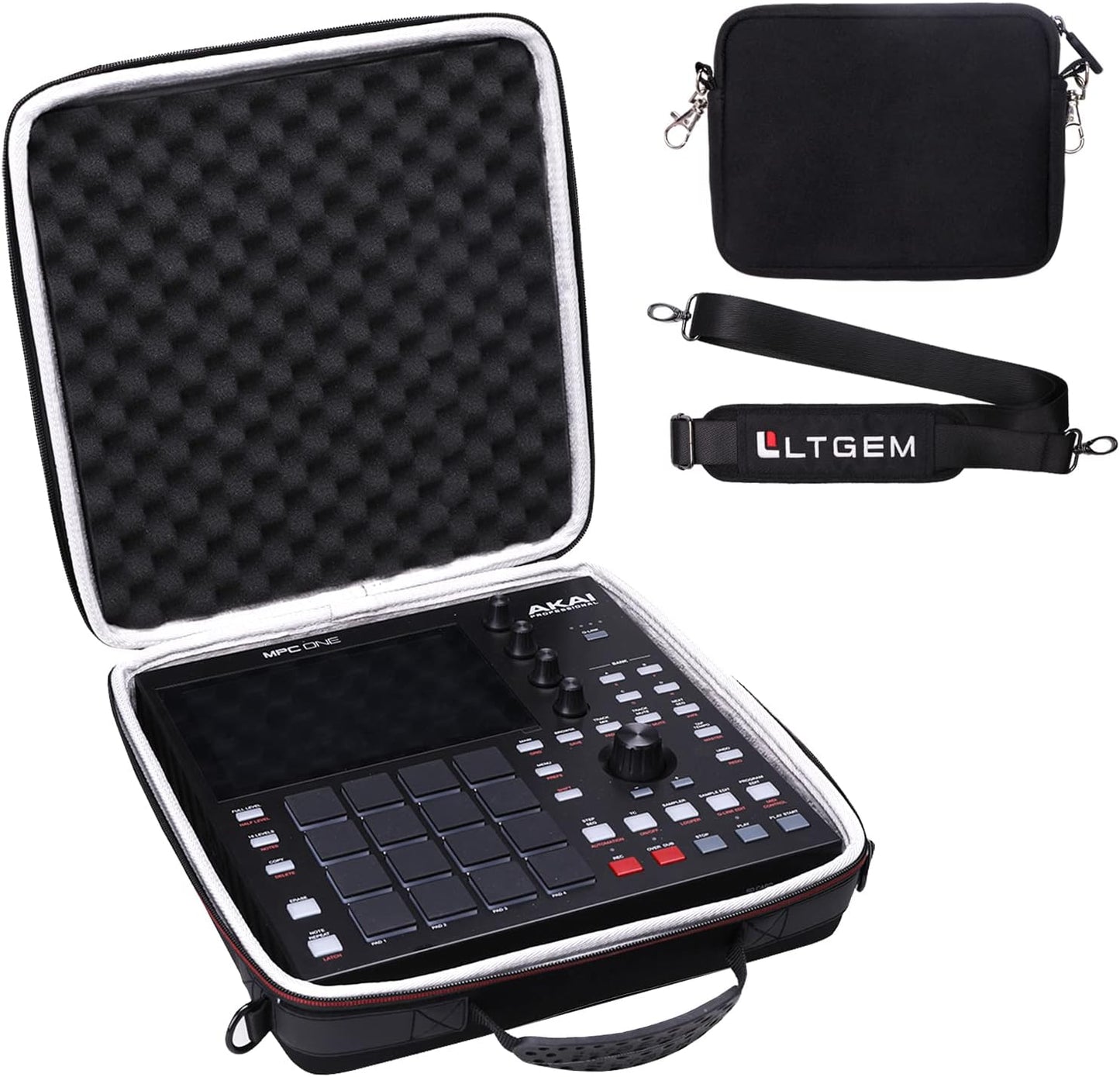 LTGEM Hard Case for Akai Professional MPC One+ Travel Bag