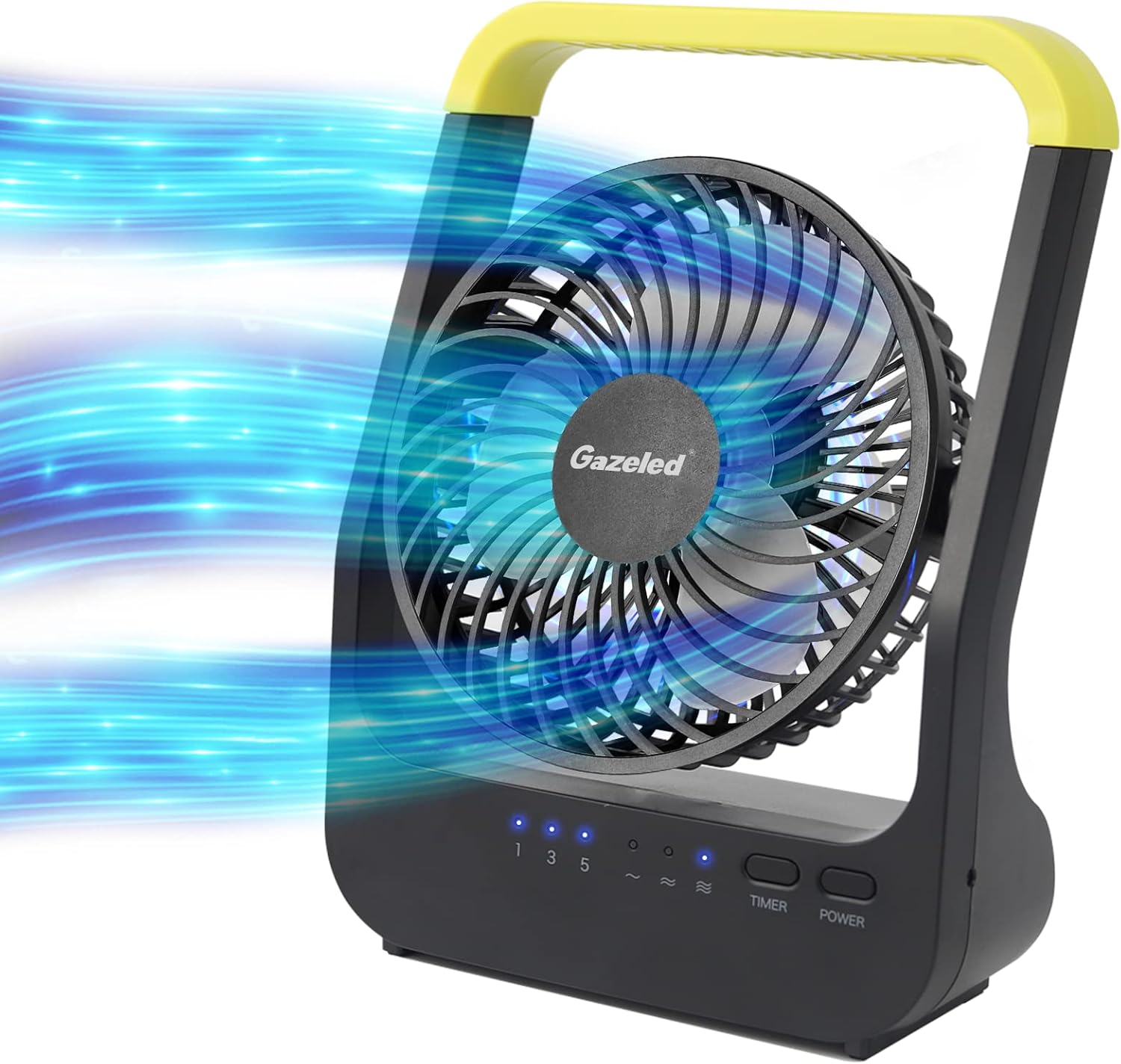 Whisper Quiet Portable Desk Fan, Super Long Lasting