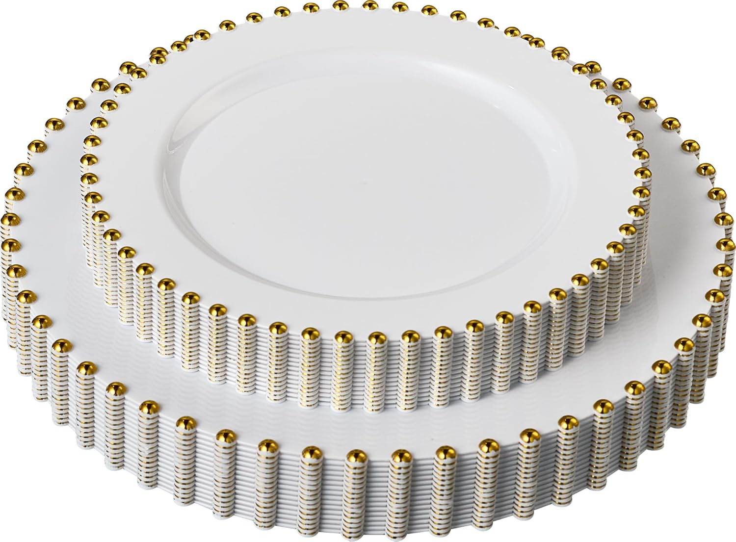 Elegant Plastic Dinner Plates Set for Special Occasions and Events